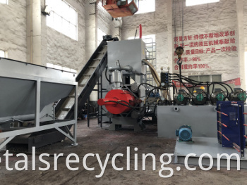 Y83W-630 Waste Steel Cuttings Horizontal Automatic Briquette Machine